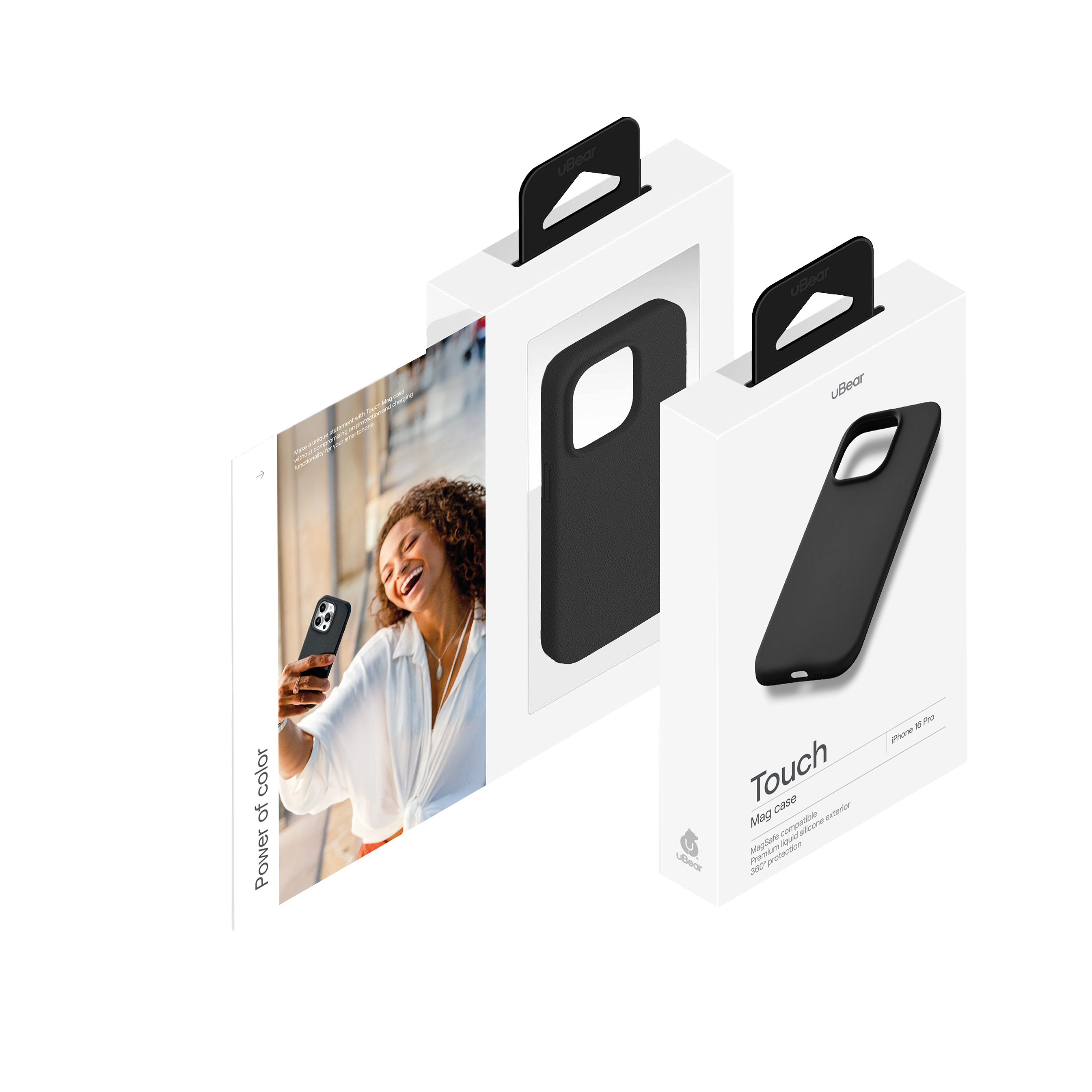 Чехол защитный uBear Touch Mag Case для iPhone 16 Pro, черный