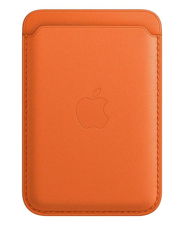 Картхолдер Apple Leather Wallet с локатором, оранжевый
