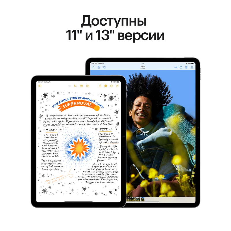 Apple iPad Air M2 11” дюймов Wi-Fi 128 ГБ, Синий