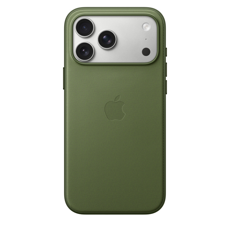 Фото Чехол защитный Apple TechWoven Case with MagSafe для iPhone 17 Pro Max, зелёный На фото изображено Чехол защитный Apple TechWoven Case with MagSafe для iPhone 17 Pro Max, зелёный