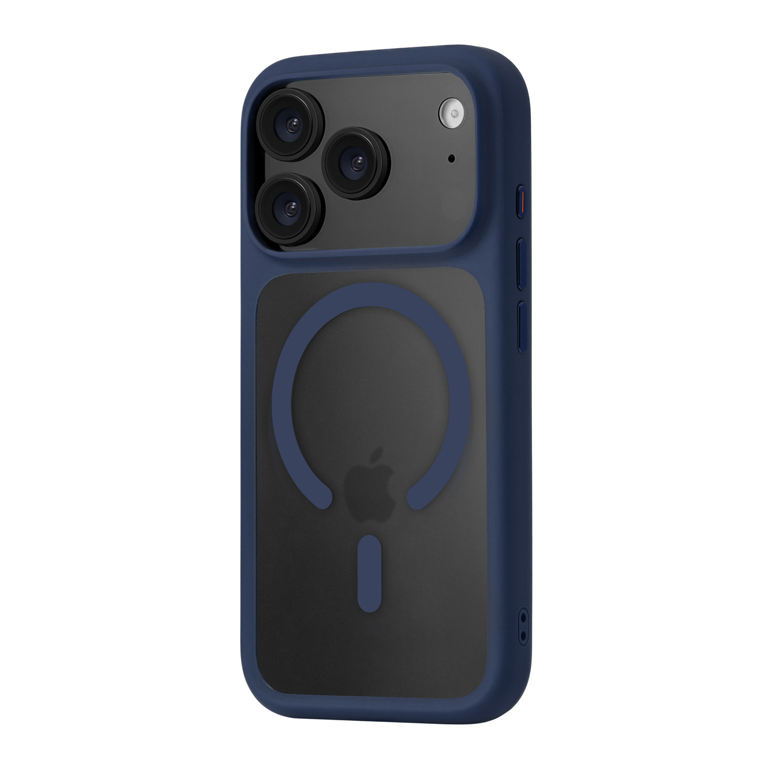 Фото Чехол защитный uBear Shade Case для iPhone 17 Pro, MagSafe, синий На фото изображено Чехол защитный uBear Shade Case для iPhone 17 Pro, MagSafe, синий