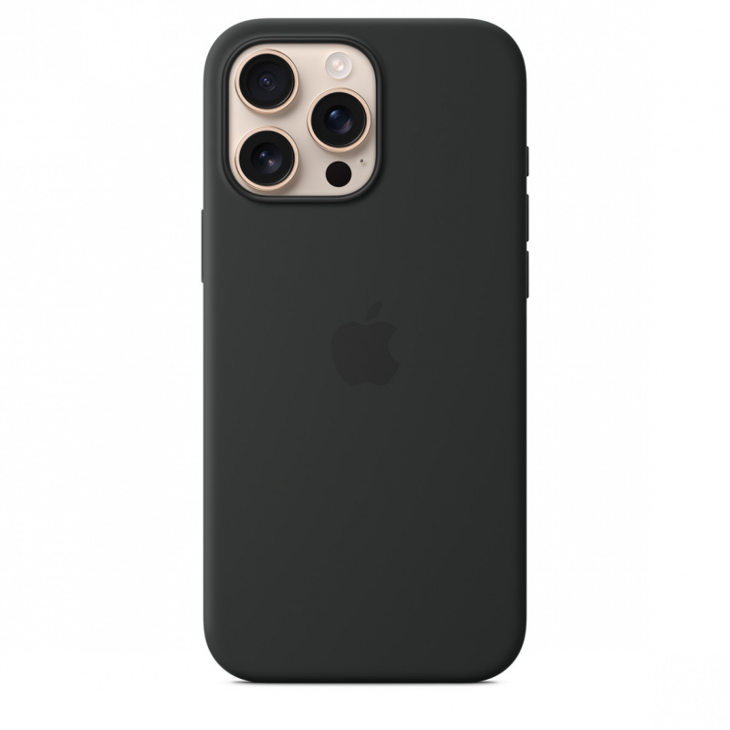 Чехол Apple Silicone Case для iPhone 16 Pro Max with MagSafe, черный