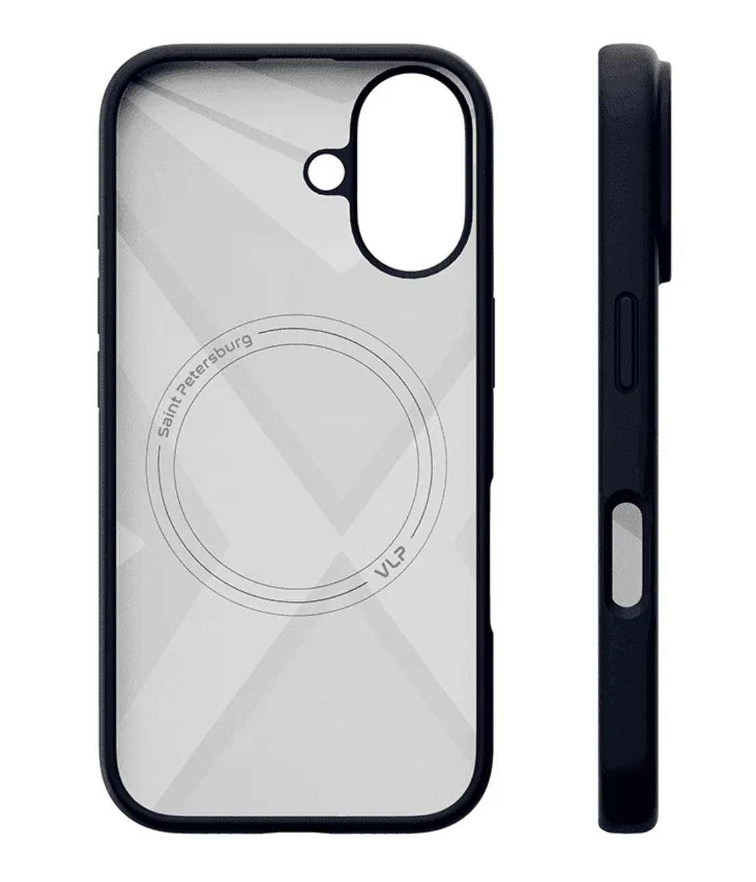 Чехол защитный VLP Aster Case с MagSafe для iPhone 16 Plus, темно-синий
