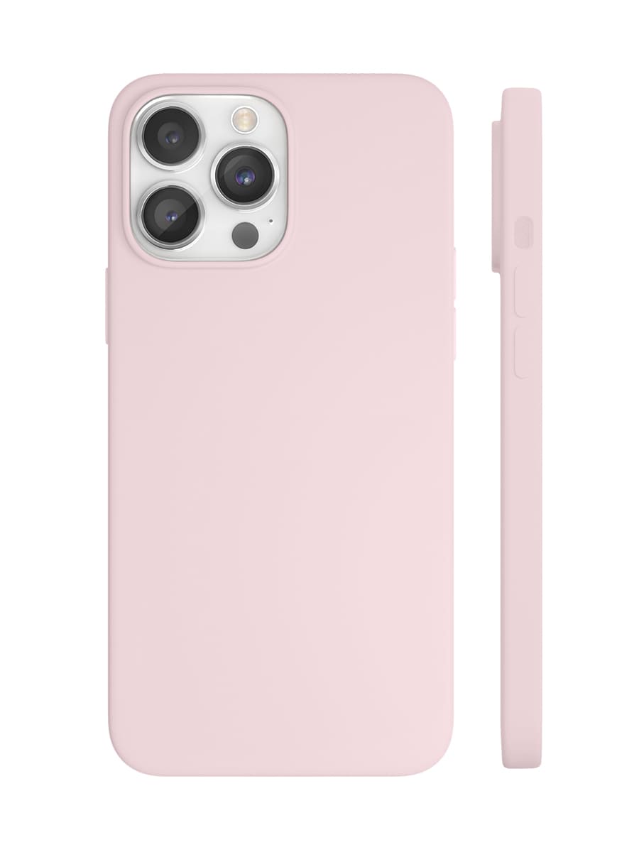 Чехол защитный VLP Silicone case с MagSafe для iPhone 14 Pro Max, светло-розовый