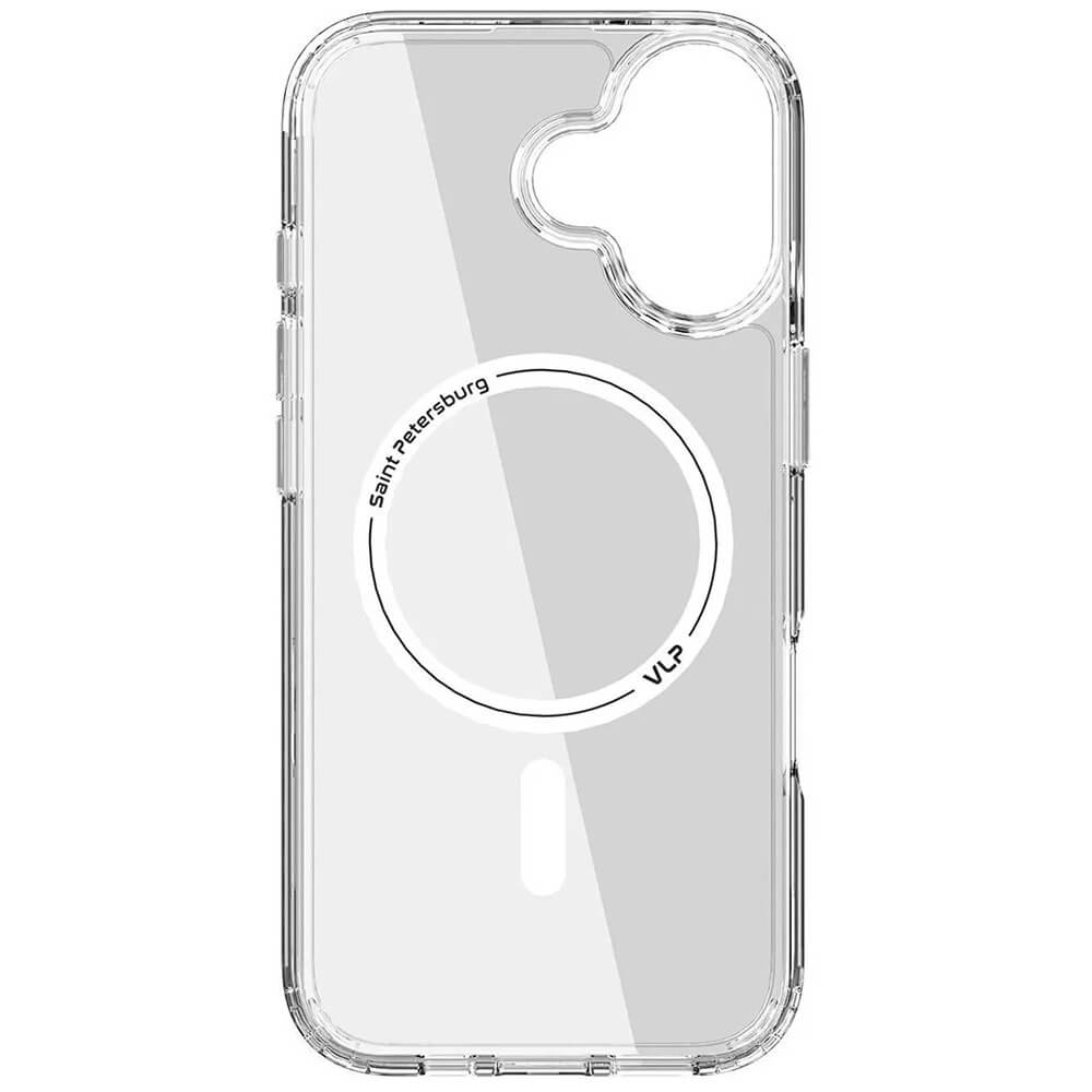 На фото изображено Чехол защитный VLP LITE Air Case с MagSafe для iPhone 17, прозрачный