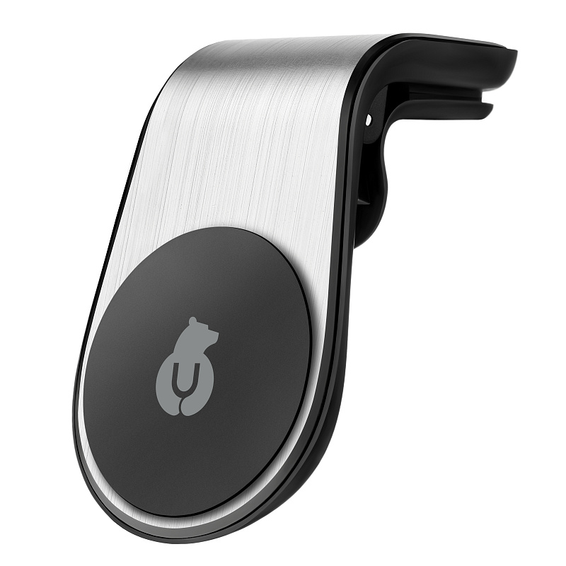 Автомобильный держатель uBear Unit Air Vent Magnetic Car Mount, серебристый Автомобильный держатель uBear Unit Air Vent Magnetic Car Mount, серебристый