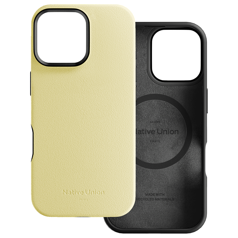 Чехол Native Union Active Case MagSafe для iPhone 16 Pro Max, лимон