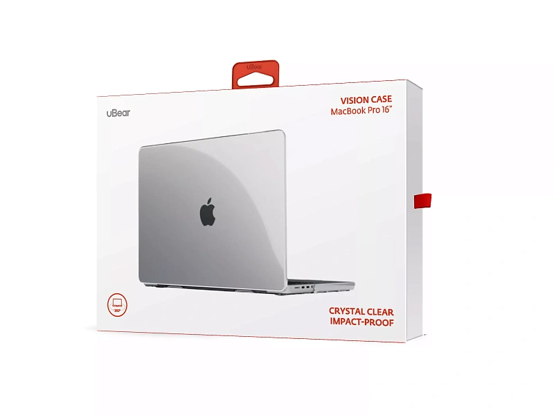 Защитный чехол uBear Vision Case для MacBook Pro 16, прозрачный