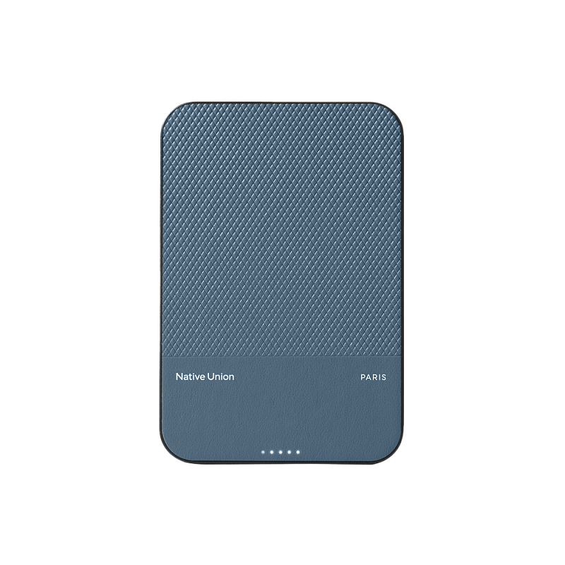 Внешний аккумулятор MagSafe Native Union (Re)Classic Power Bank 5000mAh, синий Внешний аккумулятор MagSafe Native Union (Re)Classic Power Bank 5000mAh, синий