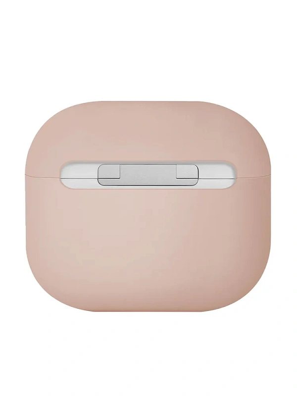 Защитный чехол Uniq Lino Silicone Case для Airpods 4, розовый