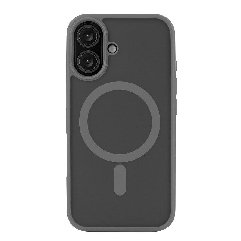 Чехол защитный uBear Cloud Mag Case для iPhone 16, серый