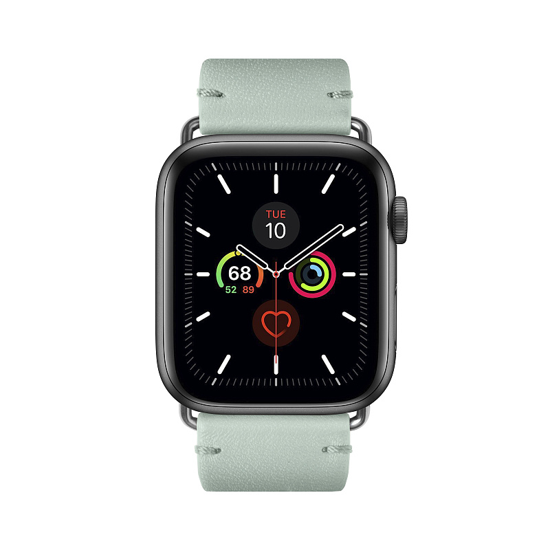 Ремешок Native Union для Apple Watch 44мм, кожаный, светло-зелёный Ремешок Native Union для Apple Watch 44мм, кожаный, светло-зелёный