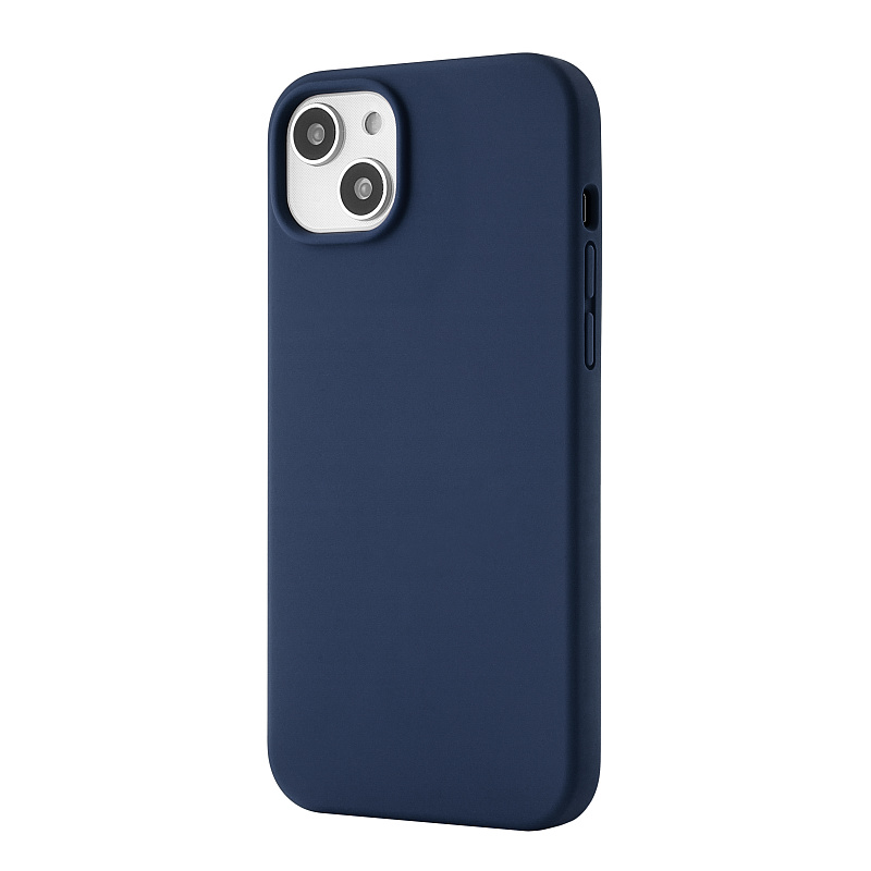 Чехол защитный uBear Touch Case для iPhone 14 Plus, силикон, софт-тач, тёмно-синий Чехол защитный uBear Touch Case для iPhone 14 Plus, силикон, софт-тач, тёмно-синий