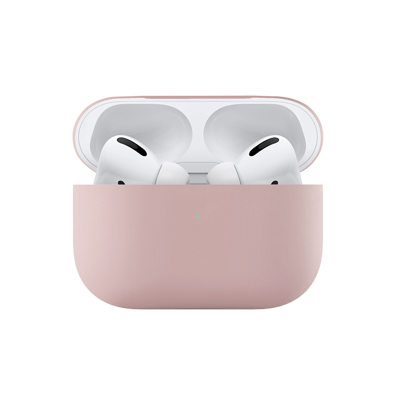 Ультратонкий силиконовый чехол uBear Touch Case for AirPods Pro, розовый