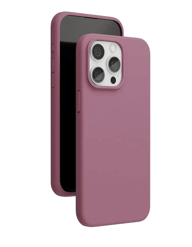 Чехол защитный VLP Aster Case с MagSafe для iPhone 15 Pro Max, пудровый