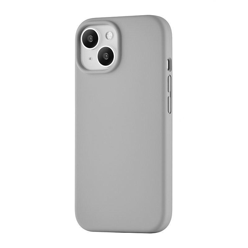 Чехол защитный uBear Touch Mag Case для iPhone 15, серый