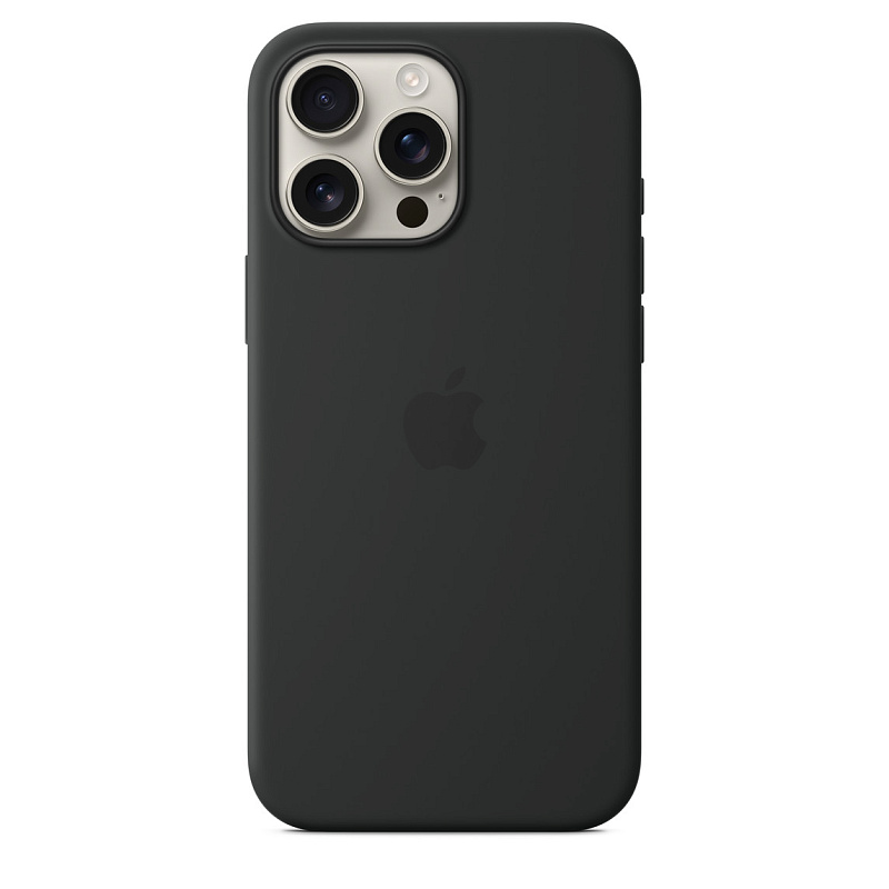 Чехол Apple Silicone Case для iPhone 16 Pro Max with MagSafe, черный