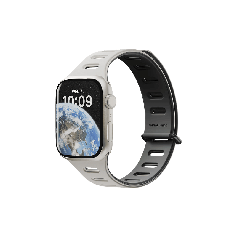 Ремешок Native Union для Apple Watch Magnetic 42/44/45/49мм,черный/серый Ремешок Native Union для Apple Watch Magnetic 42/44/45/49мм,черный/серый