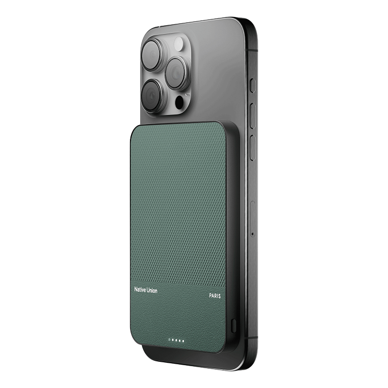 Внешний аккумулятор MagSafe Native Union (Re)Classic Power Bank 5000mAh, зеленый Внешний аккумулятор MagSafe Native Union (Re)Classic Power Bank 5000mAh, зеленый