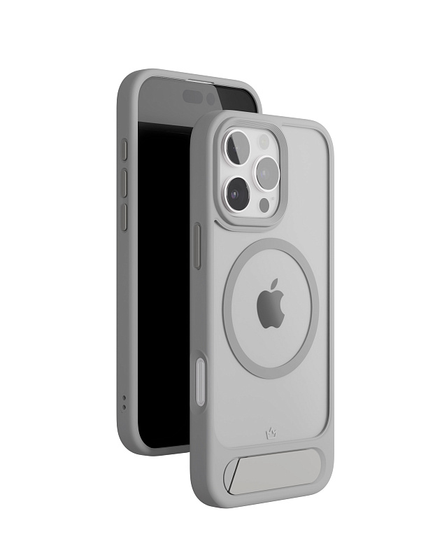 Чехол защитный VLP Reels Case с MagSafe для iPhone 16 Pro, серый
