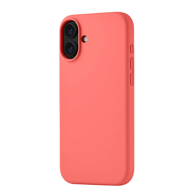 Чехол защитный uBear Touch Mag Case для iPhone 16 Plus, коралловый