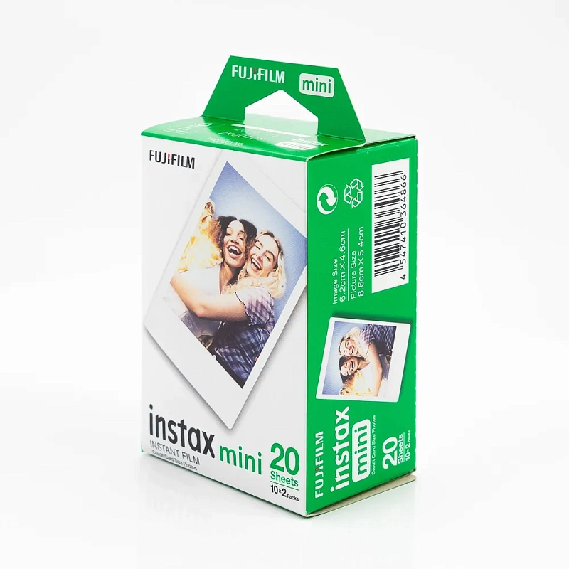 Фотобумага Fujifilm Instax Mini на 20 фотографий с белыми рамками Фотобумага Fujifilm Instax Mini на 20 фотографий с белыми рамками